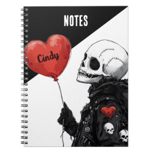 Cuaderno Querido Personalizable - Calavera con globo