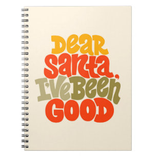 Cuaderno Querido Santa, he sido un buen diseño