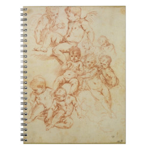 Cuaderno Querubes, comienzo del siglo XVII (tiza roja en el