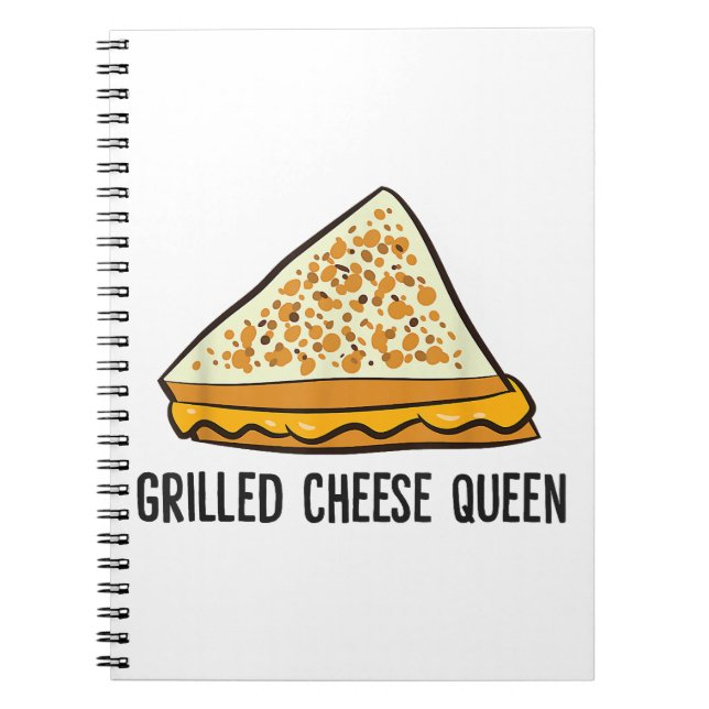 Cuaderno Queso a la parrilla Reina Funny Queso a la parrill (Frente)