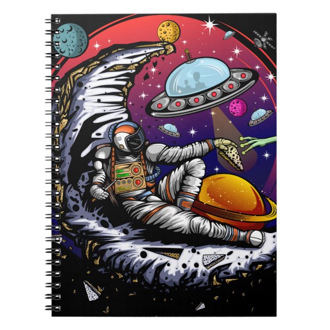 Cuaderno Queso de la luna espacial (Frente)