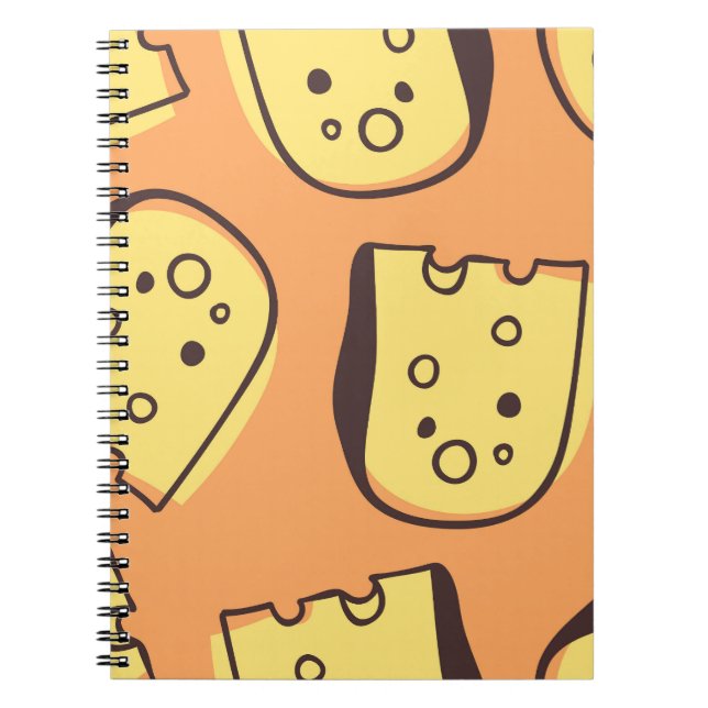 Cuaderno Queso De Mano: Patrón Artístico Sin Marea. (Frente)