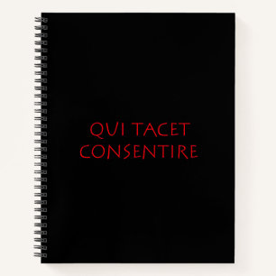 Cuaderno Qui tacet consentire