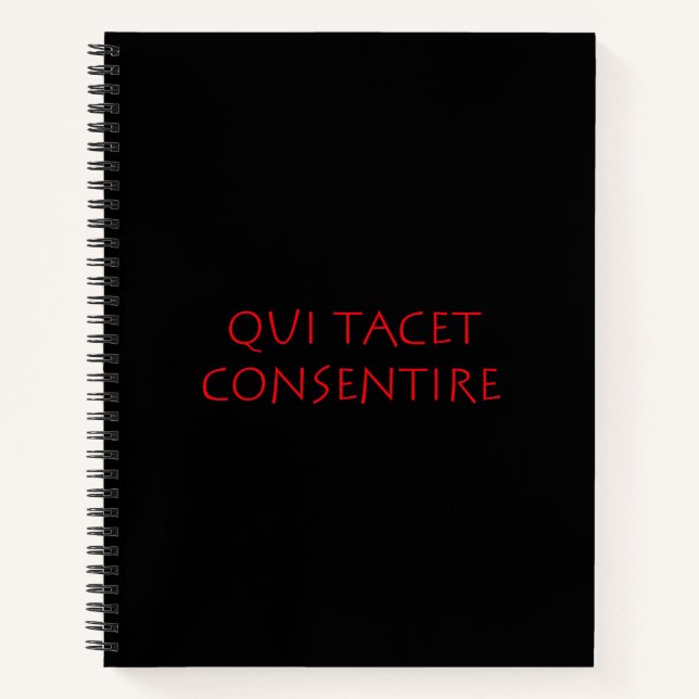 Cuaderno Qui tacet consentire (Anverso)
