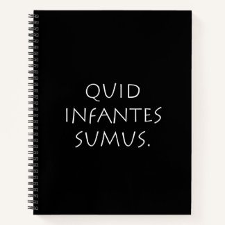 Cuaderno Quid infantes sumus