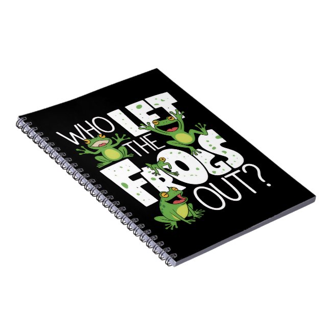 Cuaderno ¿Quién Dejó que las Ranas Salieran? Lindo Meme de  (Lado Derecho)