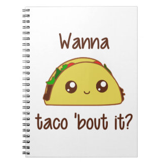 Cuaderno ¿Quiera combate del Taco el 'él?