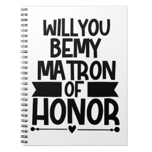 Cuaderno ¿Quieres ser mi madrina de honor?