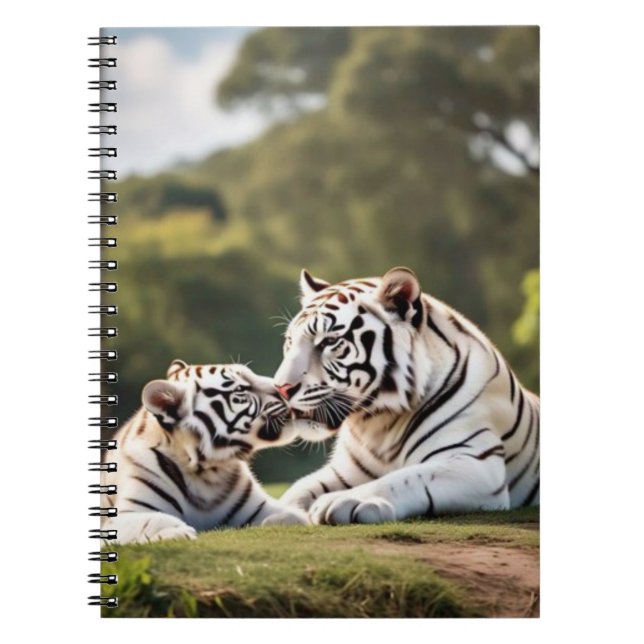 Cuaderno Quiet Companionship – White Tigers Notebook (Frente)