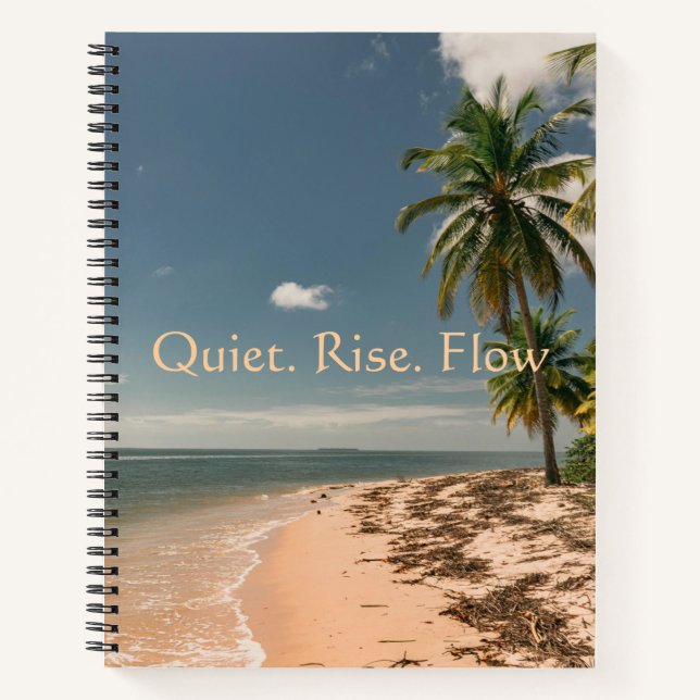 Cuaderno Quiet Rise Flow Playa Tropical  (Anverso)