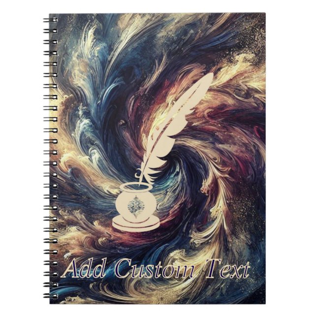 Cuaderno Quill Pen Arte abstracto moderno (Frente)