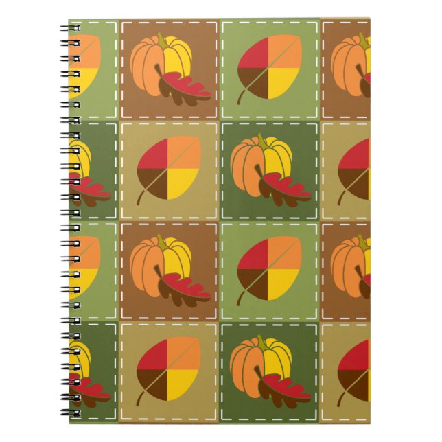 Cuaderno Quilt de otoño (Frente)