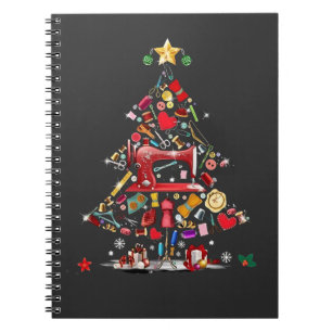 Cuaderno Quilter Feliz Navidad Árbol de Patchwork Bloque de