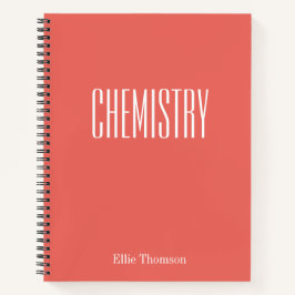 Cuaderno Química en blanco y papel planchado