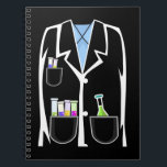 Cuaderno Química Halloween Funny Science Lab<br><div class="desc">Laboratorio de Ciencia Gracioso de Química Halloween. Científico De Equipo De Laboratorio Químico.</div>