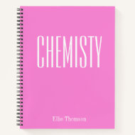 Cuaderno Química Papel gráfico personalizado de la escu