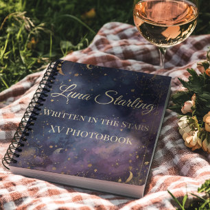 Cuaderno Quinceañera celeste, personalizado