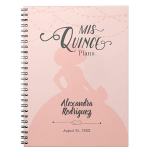 Cuaderno Quinceanera de charro rosa Rubor