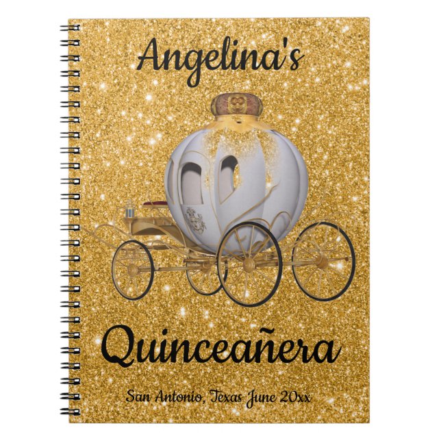 Cuaderno Quinceanera Guest Book Fairy Tale Princess (Frente)