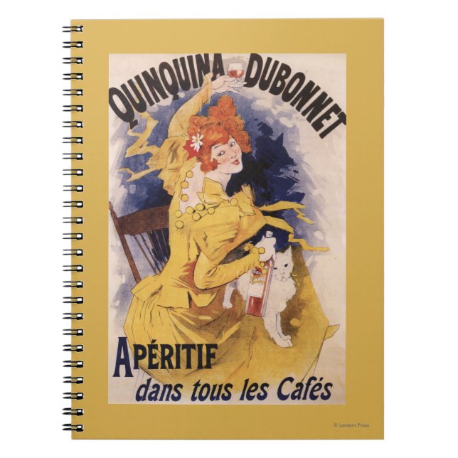 Cuaderno Quinquina Dubonnet Aperitif Poster de promoción (Frente)