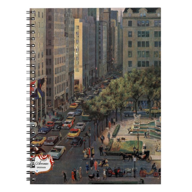 Cuaderno Quinta Avenida por John Falter (Frente)