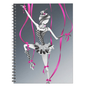 Cuaderno Quirky Ballerina Puppet Pink Ribbons