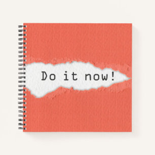 Cuaderno Quirky Hazlo Ahora Cita Motivadora