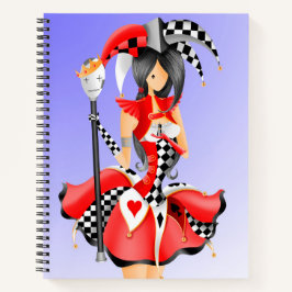 Cuaderno Quirky Jester y Marioneta King azul