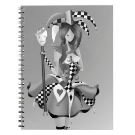 Cuaderno Quirky Jester y Marioneta King Gray Monocrome