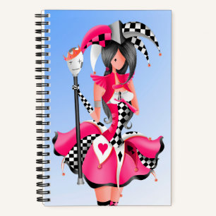 Cuaderno Quirky Jester y Marioneta King Pink Blue