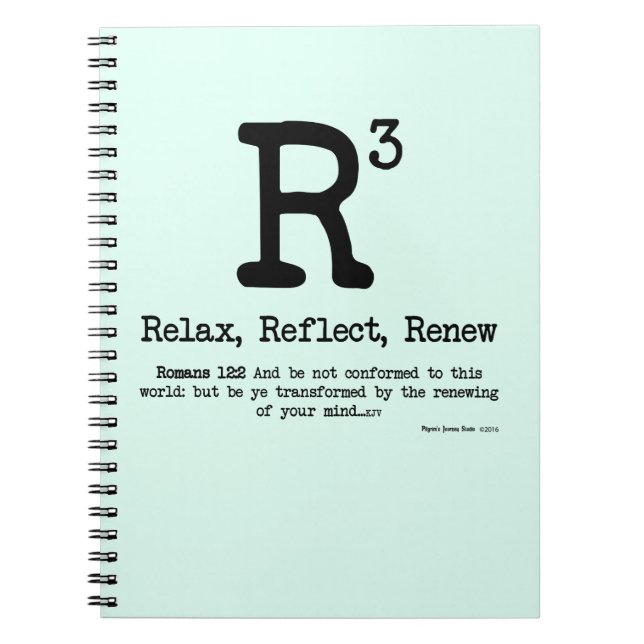 Cuaderno R3: Relájese, reflexione, renueve (Frente)