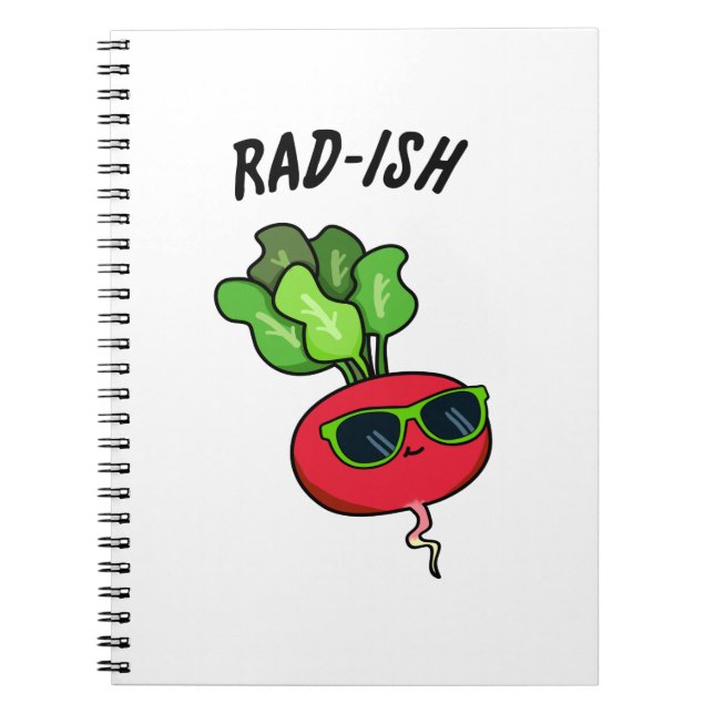 Cuaderno Rábano divertido chiste de rábano vegetal (Frente)