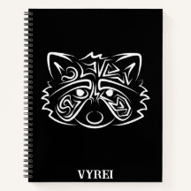 Racco tribal blanco y negro