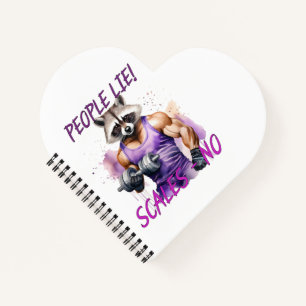 Cuaderno raccoon, chico grande del gimnasio