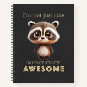Cuaderno Raccoon Concentrado Awesome Cute Adorable Funny