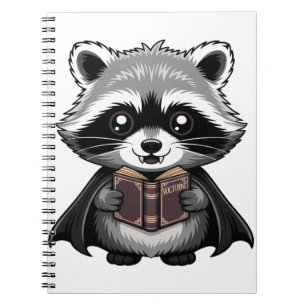 Cuaderno Raccoon Gótico Vampire Bookish
