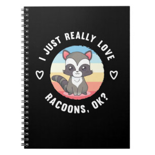 Cuaderno Raccoon Lover Me Encanta Realmente Raccoon