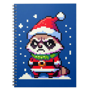 Cuaderno Raccoon Navidades Grumpy - Festividad divertida de
