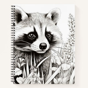 Cuaderno Raccoon Pacífica Prairie Esbozo Dibujo Arte