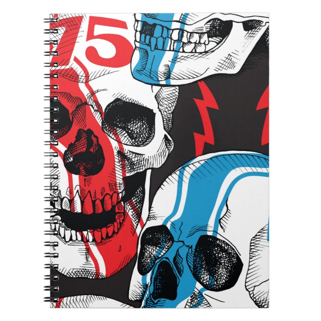 Cuaderno Racer Skull: Rebelión sin foco. (Frente)