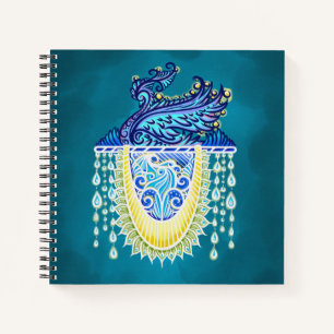Cuaderno Radiación real de pavo real