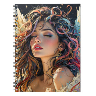 Cuaderno Radiancia celeste - Retrato Ángel alado del arco i