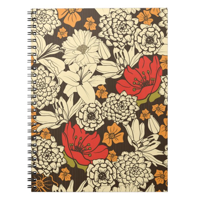 Cuaderno Radiancia de las flores rojas: Splendor sin foco (Frente)