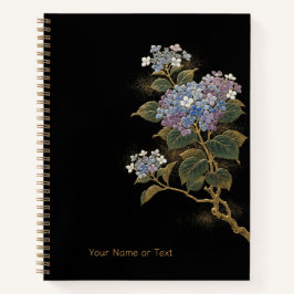 Cuaderno Radiant Ajisai: Hortensia al estilo Maki-e & Oro
