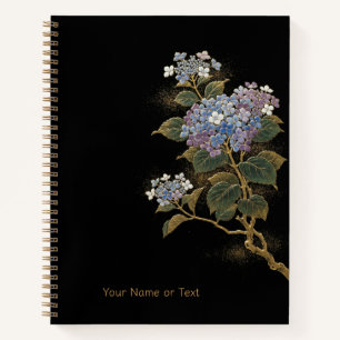 Cuaderno Radiant Ajisai: Hortensia al estilo Maki-e & Oro
