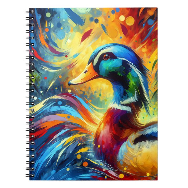 Cuaderno Radiant Mallard Flow (Frente)
