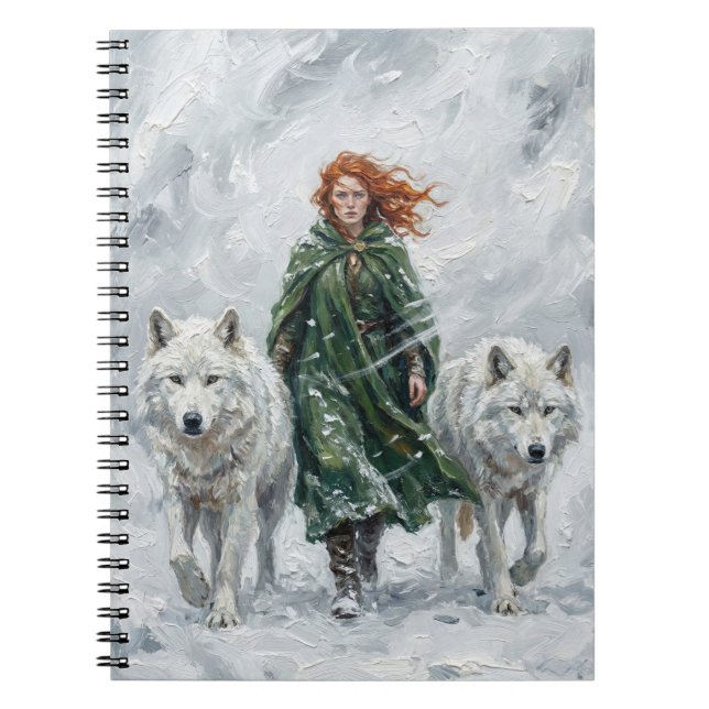 Cuaderno Radiant Peace Dove Lantern Imbolc Snowdrops Art (Frente)