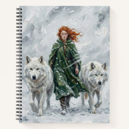 Cuaderno Radiant Peace Dove Lantern Imbolc Snowdrops Art