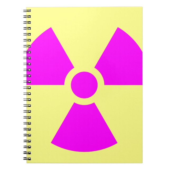 Cuaderno Radiation Warning Symbol (Frente)
