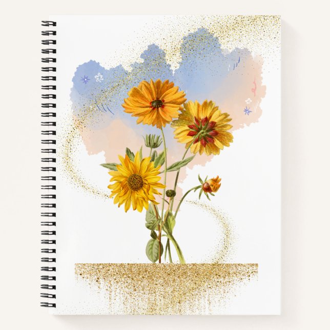 Cuaderno Radio dorada (blanco) (Anverso)